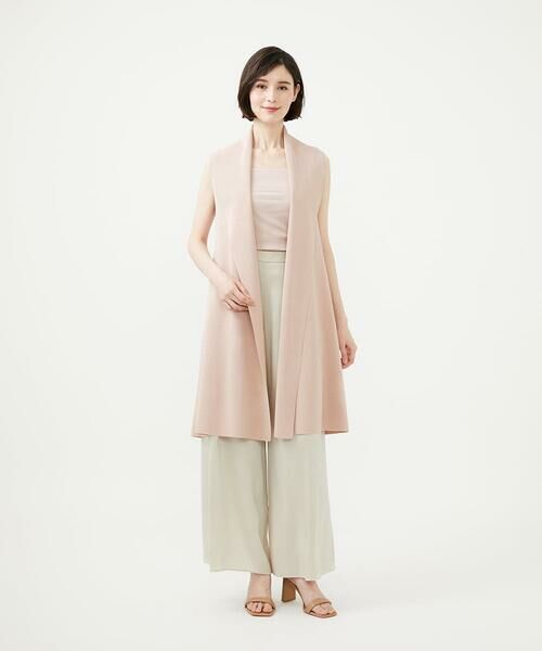 Sybilla / シビラ ベスト | ワイドカラーニットジレ | 詳細8