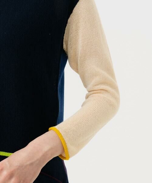 Sybilla / シビラ カーディガン・ボレロ | ブロックボーダーカーディガン | 詳細10