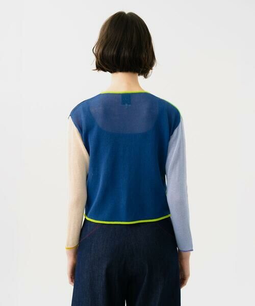 Sybilla / シビラ カーディガン・ボレロ | ブロックボーダーカーディガン | 詳細6