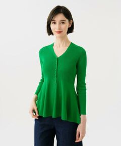 Sybilla / シビラ カーディガン・ボレロ | ペプラムリブカーディガン