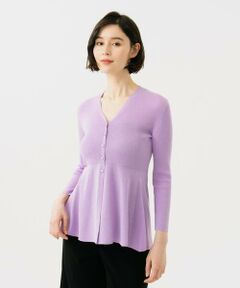 Sybilla / シビラ カーディガン・ボレロ | ペプラムリブカーディガン