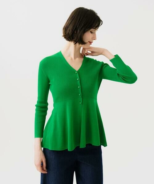 Sybilla / シビラ カーディガン・ボレロ | ペプラムリブカーディガン | 詳細1