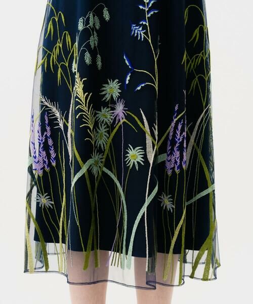 Sybilla / シビラ ドレス | リーフ刺繍チュールドレス | 詳細7