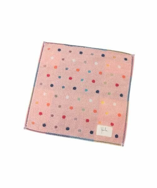 Sybilla / シビラ ハンカチ | ミニドット柄タオルハンカチ（ピンク）