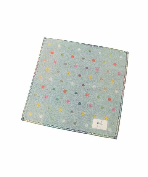 Sybilla / シビラ ハンカチ | ミニドット柄タオルハンカチ（ライトブルー）