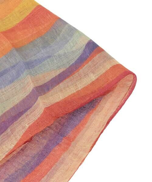 Sybilla / シビラ マフラー・ショール・スヌード・ストール | マルチストライプリネンストール | 詳細1