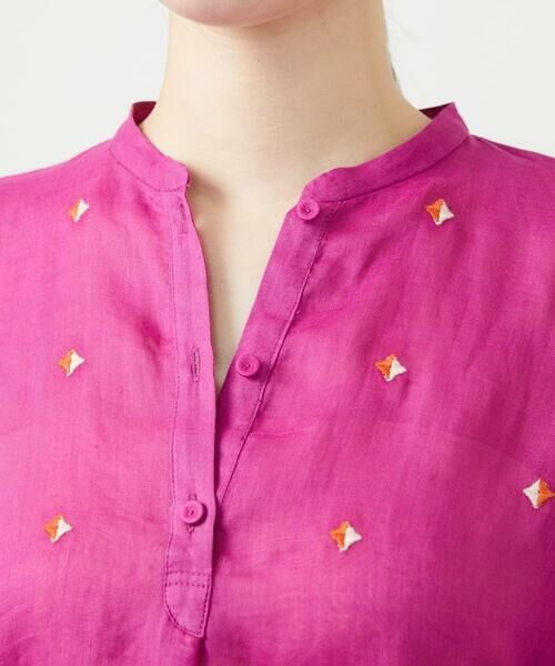 Sybilla / シビラ シャツ・ブラウス | ダイヤ刺繍リネンブラウス | 詳細4