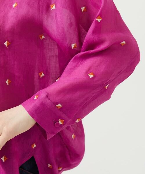 Sybilla / シビラ シャツ・ブラウス | ダイヤ刺繍リネンブラウス | 詳細6