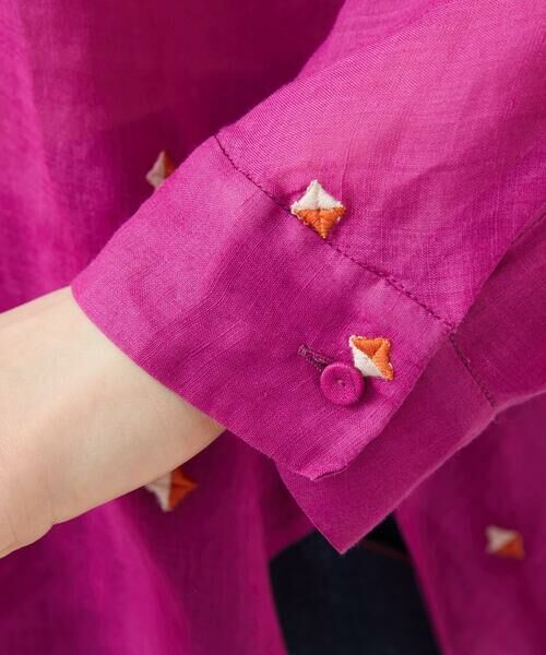 Sybilla / シビラ シャツ・ブラウス | ダイヤ刺繍リネンブラウス | 詳細7