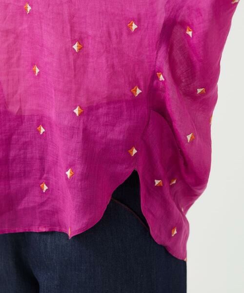 Sybilla / シビラ シャツ・ブラウス | ダイヤ刺繍リネンブラウス | 詳細8