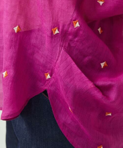 Sybilla / シビラ シャツ・ブラウス | ダイヤ刺繍リネンブラウス | 詳細9