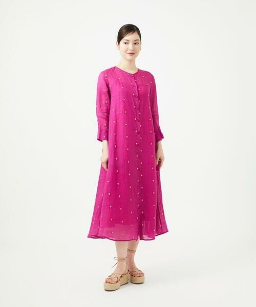 Sybilla / シビラ ロング・マキシ丈ワンピース | ダイヤ刺繍リネンドレス | 詳細10