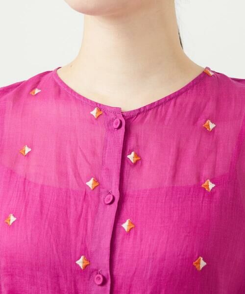 Sybilla / シビラ ロング・マキシ丈ワンピース | ダイヤ刺繍リネンドレス | 詳細4