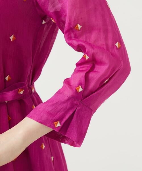 Sybilla / シビラ ロング・マキシ丈ワンピース | ダイヤ刺繍リネンドレス | 詳細6