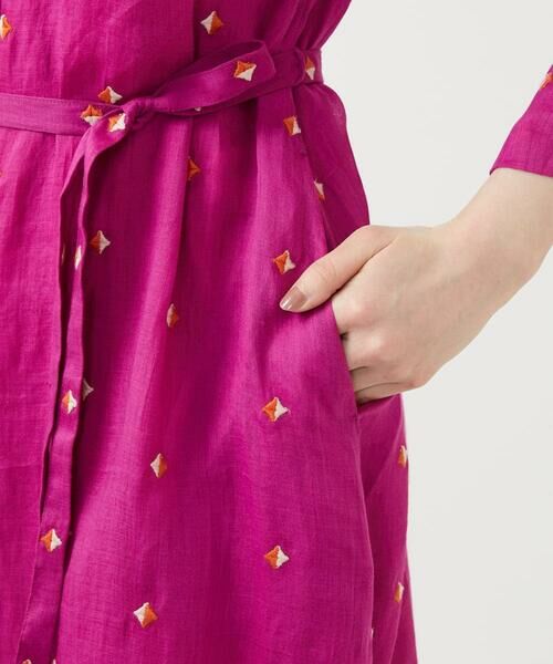 Sybilla / シビラ ロング・マキシ丈ワンピース | ダイヤ刺繍リネンドレス | 詳細7