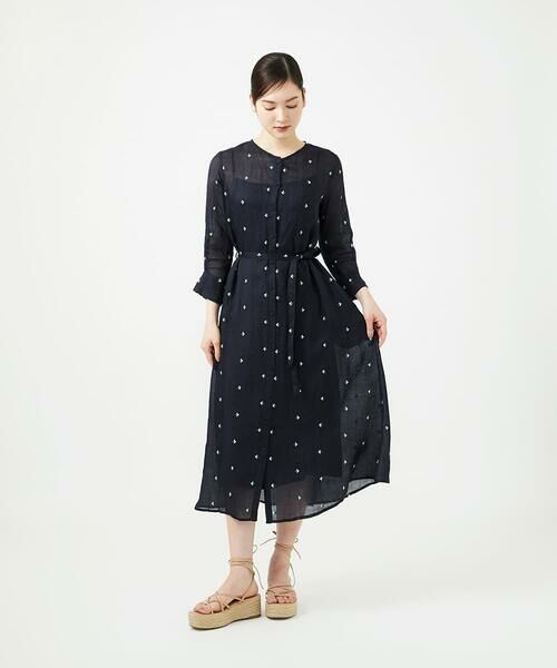 Sybilla / シビラ ロング・マキシ丈ワンピース | ダイヤ刺繍リネンドレス | 詳細11