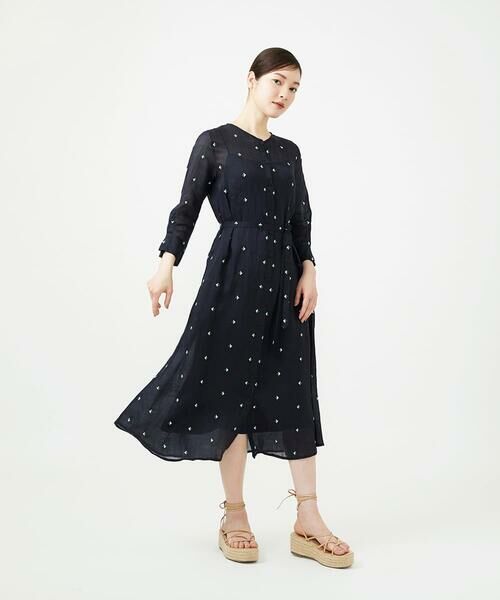 Sybilla / シビラ ロング・マキシ丈ワンピース | ダイヤ刺繍リネンドレス | 詳細12