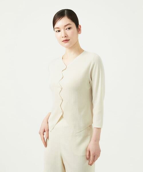 Sybilla / シビラ カーディガン・ボレロ | ジグザグカーディガン（アイボリー）