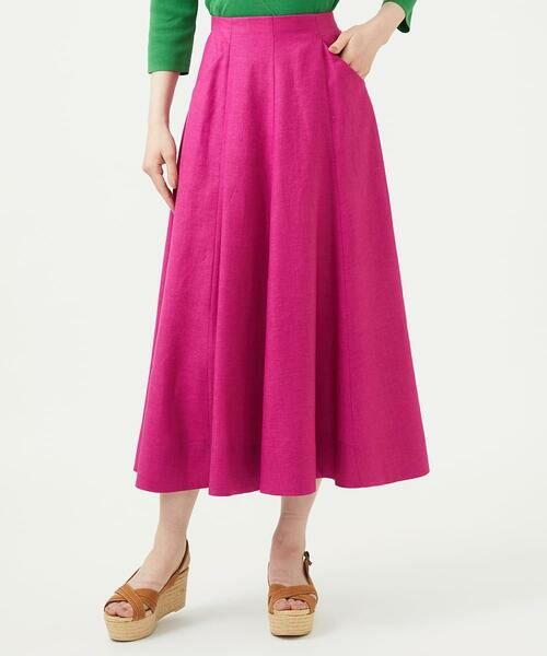 Sybilla / シビラ ロング・マキシ丈スカート | トリアセリネンスカート（ピンク）