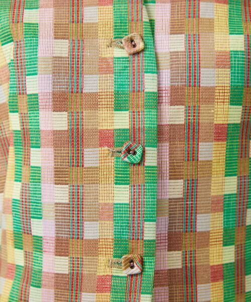 Sybilla / シビラ ノーカラージャケット | チェックジャカードジャケット | 詳細5