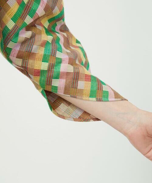 Sybilla / シビラ ノーカラージャケット | チェックジャカードジャケット | 詳細7