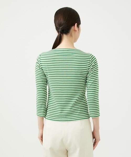 Sybilla / シビラ カットソー | ボーダーボートネックカットソー | 詳細3
