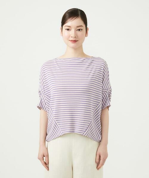 Sybilla / シビラ カットソー | ボーダードルマンカットソー | 詳細3