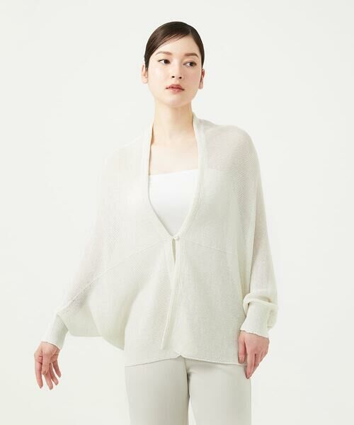 Sybilla / シビラ カーディガン・ボレロ | ペーパーヤーンカーディガン（アイボリー）