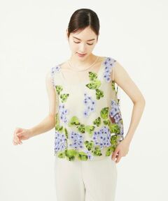 Sybilla / シビラ シャツ・ブラウス | アジサイ刺繍チュールブラウス