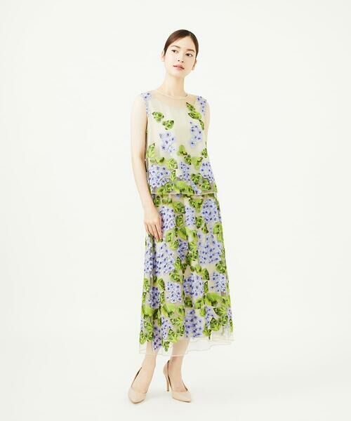 Sybilla / シビラ シャツ・ブラウス | アジサイ刺繍チュールブラウス | 詳細2