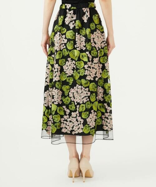 Sybilla / シビラ ロング・マキシ丈スカート | アジサイ刺繍チュールスカート | 詳細5