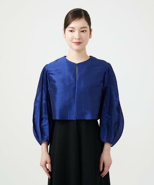 Sybilla / シビラ ノーカラージャケット | デザインスリーブショートジャケット | 詳細1