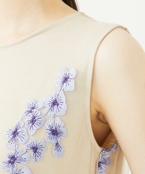 Sybilla / シビラ ドレス | アジサイ刺繍チュールドレス | 詳細7