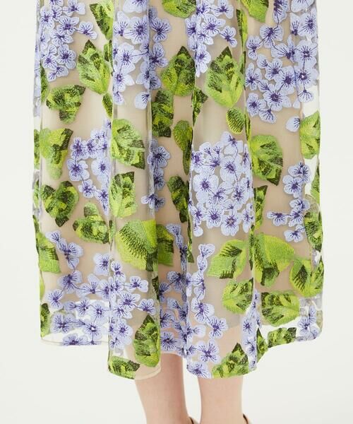 Sybilla / シビラ ドレス | アジサイ刺繍チュールドレス | 詳細8