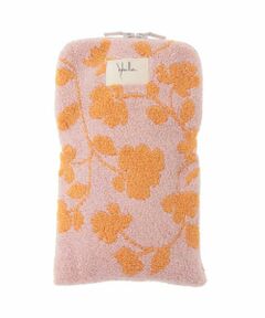 ボタニカル柄ファスナー付きタオル