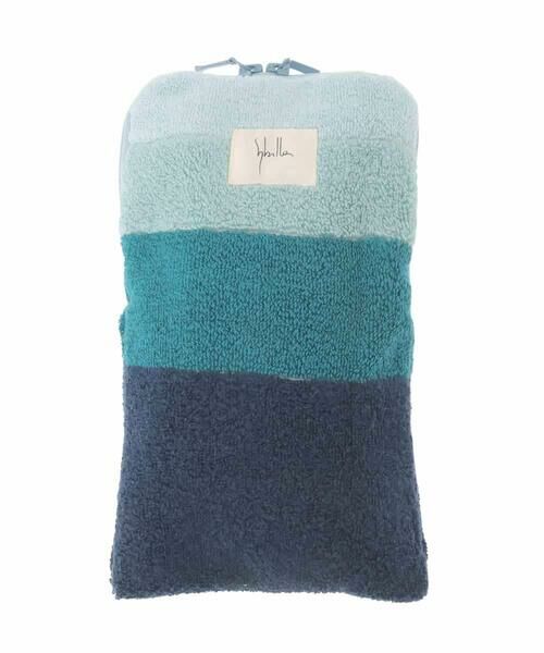 Sybilla / シビラ ハンカチ | カラーブロックファスナー付きタオル（ブルー系）