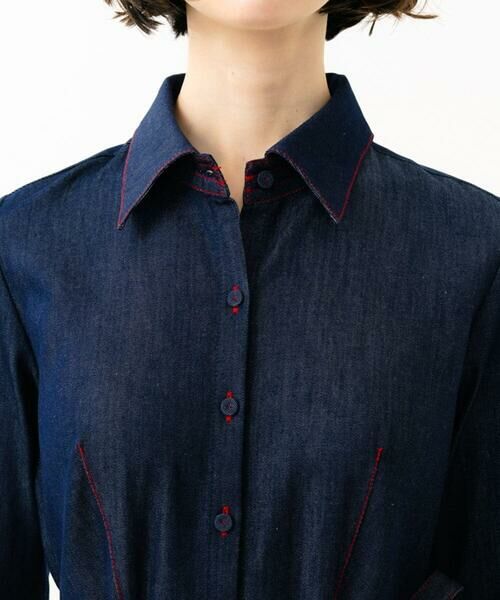 Sybilla / シビラ ロング・マキシ丈ワンピース | 【再入荷】ステッチデニムドレス | 詳細5
