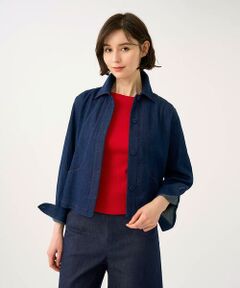 【再入荷】ステッチデニムジャケット