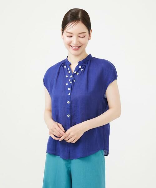 Sybilla / シビラ シャツ・ブラウス | リネンローンパフスリーブボタンブラウス | 詳細4