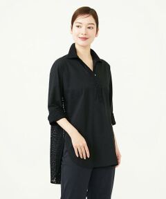 Sybilla / シビラ シャツ・ブラウス | コットンレースドッキングロングブラウス