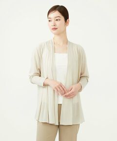 Sybilla / シビラ カーディガン・ボレロ | フロントドレープシアーカーディガン