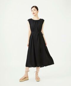 Sybilla / シビラ ロング・マキシ丈ワンピース | レーヨンナイロンギャザードレス
