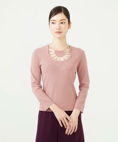 Sybilla / シビラ ニット・セーター | デコルテモチーフニット