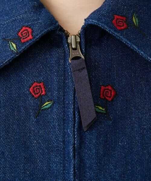 Sybilla / シビラ セットアップ | ローズ刺繍デニムジャケット | 詳細6