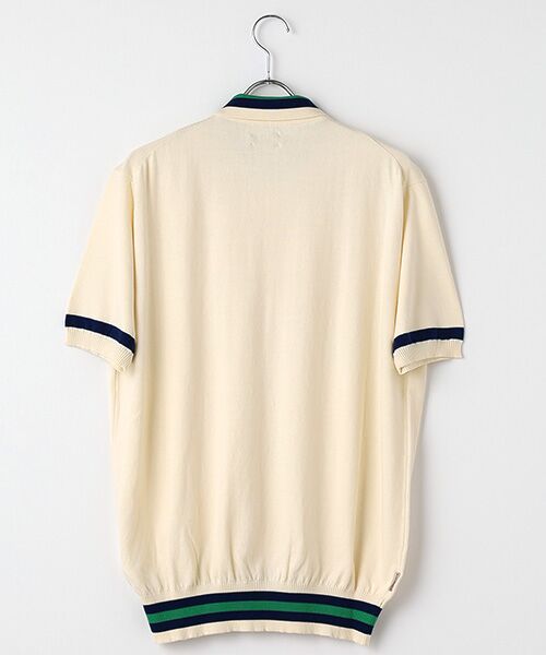 item SELECT / アイテムセレクト その他トップス | KNIT　SS　POLO　CONTRAST | 詳細1