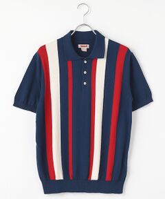 item SELECT / アイテムセレクト その他トップス | KNIT　SS　POLO　STRIPES