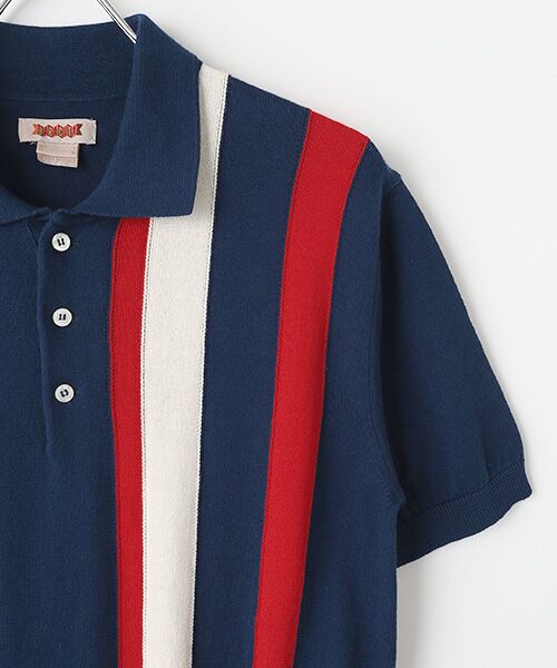 item SELECT / アイテムセレクト その他トップス | KNIT　SS　POLO　STRIPES | 詳細2