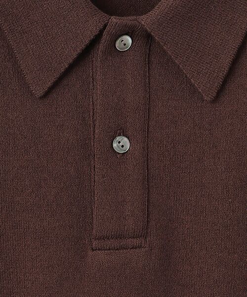item SELECT / アイテムセレクト ニット・セーター | ライトウェーブコットン ニットポロ | 詳細5