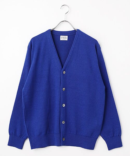 item SELECT / アイテムセレクト カーディガン・ボレロ | アメリカンウール＆コットンニットカーディガン（BLUE）