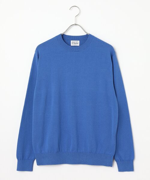 item SELECT / アイテムセレクト ニット・セーター | HIGH TWIST COTTON KNIT（BLUE）